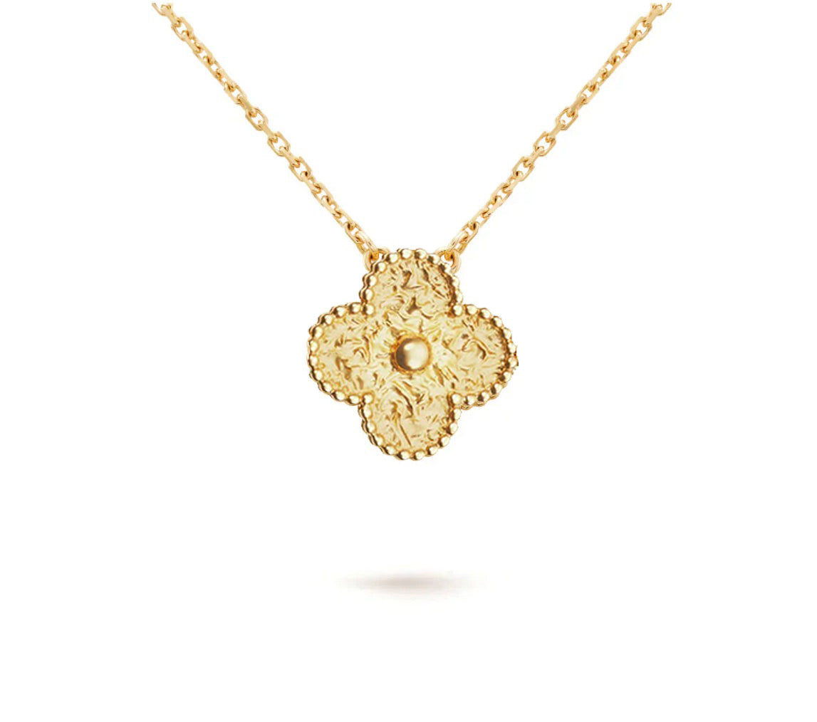 [Angela Jewelry]CLOVER 15MM SINGLE FLOWER NECKLACE COLLECTION
