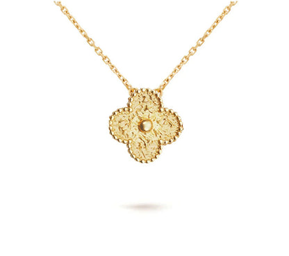 [Angela Jewelry]CLOVER 15MM SINGLE FLOWER NECKLACE COLLECTION