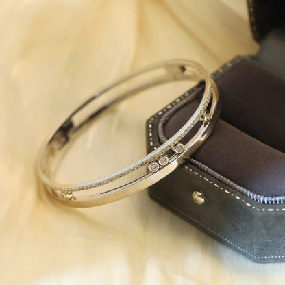 [Angela Jewelry]Move Romane Diamond Bangle Bracelet