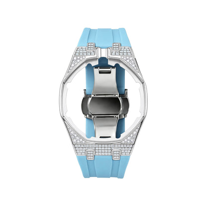 Royal Oak Pop Exclusive Steel Case With Diamond(Moissanite) & Silicone Strap