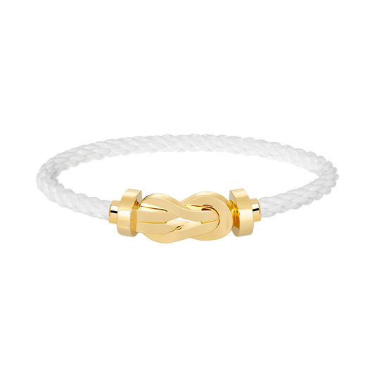 [Angela Jewellery]Chance Armband mit großer 8-stelliger Schnalle ohne Diamanten, Gold 