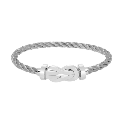 [Angela Jewellery]Chance Armband mit großer 8-stelliger Schnalle, ohne Diamanten, Silber 