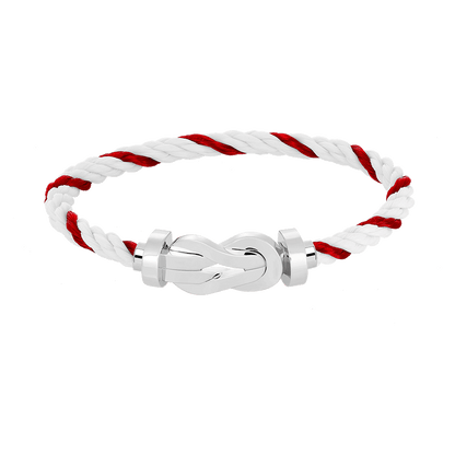 [Angela Jewellery]Chance Armband mit großer 8-stelliger Schnalle, ohne Diamanten, Silber 