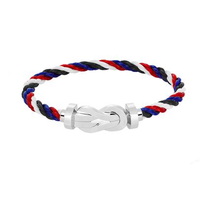 [Angela Jewellery]Chance Armband mit großer 8-stelliger Schnalle, ohne Diamanten, Silber 