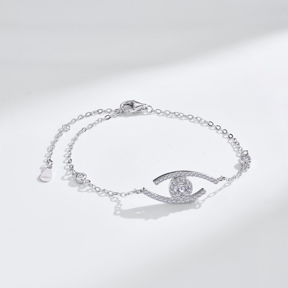 [Angela Jewelry]Lucky Eye Pave-Set Diamond Bracelet