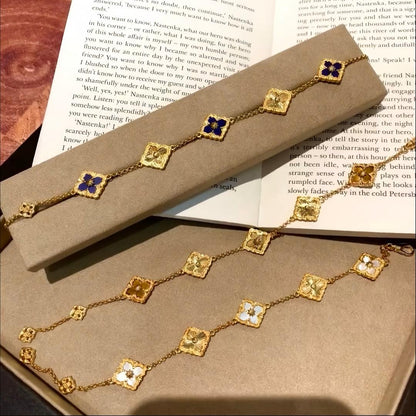 [Angela Jewelry]OPERA 5 MOTIFS TULLE ENAMEL BRACELET
