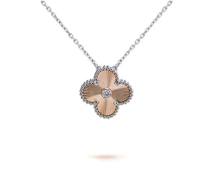 [Angela Jewelry]CLOVER 15MM NECKLACE SILVER COLLECTION
