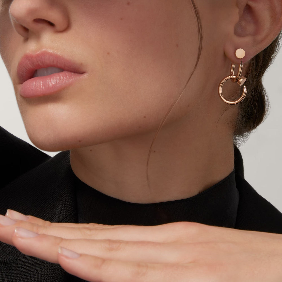 [Angela Jewelry]JUSTE NO DIAMOND DOUBLE EARRINGS