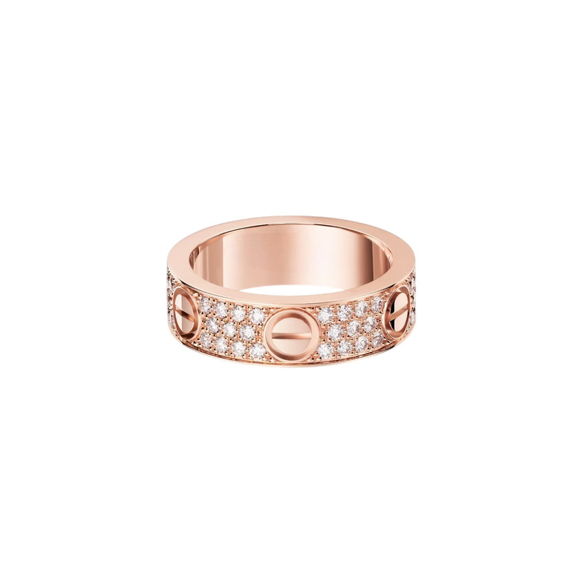 [Angela Jewelry]LOVE RING 5.5MM DIAMONDS PAVED