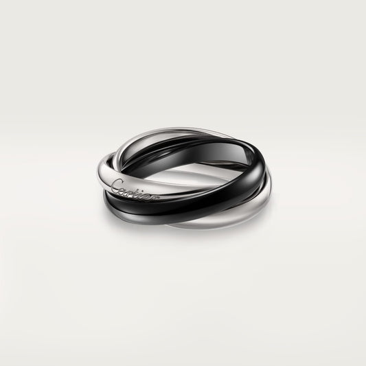 [Angela Jewelry]TRINITY 3.2MM RING BLACK CERAMIC