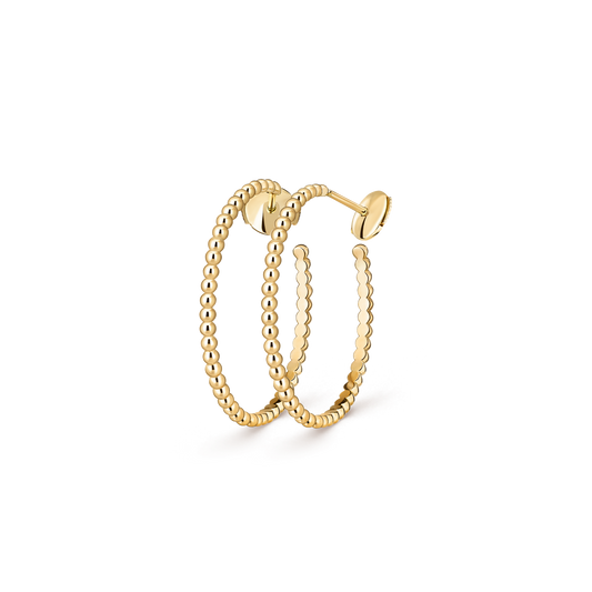 [Angela Jewelry] SMOOTH BEAD STUD EARRINGS
