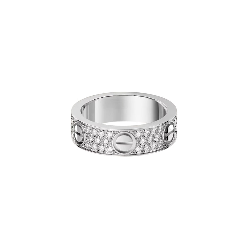 [Angela Jewelry]LOVE RING 5.5MM DIAMONDS PAVED