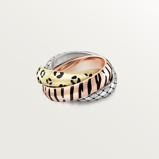 [Angela Jewelry]TRINITY  RING LEOPARD PRINT
