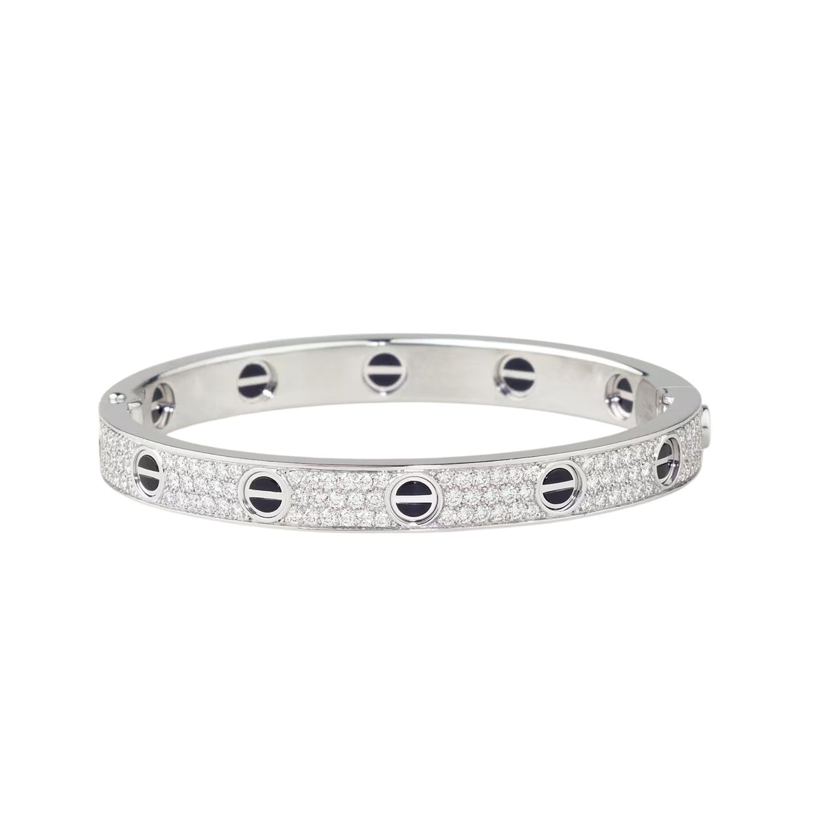 [Angela Jewelry]LOVE BRACELET 6.1MM DIAMOND-PAVED CERAMIC