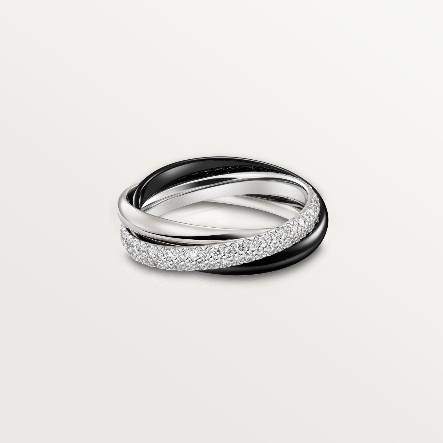 [Angela Jewelry]TRINITY 3.2MM RING BLACK CERAMIC