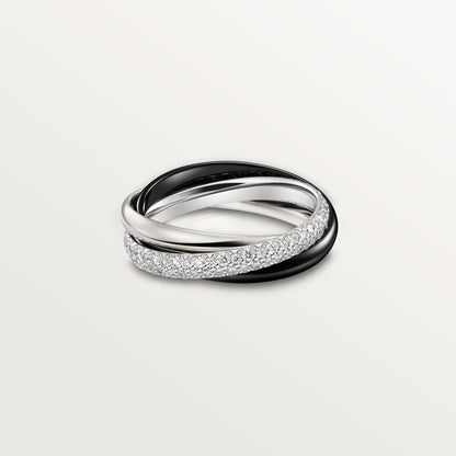 [Angela Jewelry]TRINITY 3.2MM RING BLACK CERAMIC