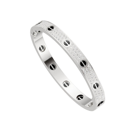 [Angela Jewelry]LOVE BRACELET 6.1MM DIAMOND-PAVED CERAMIC