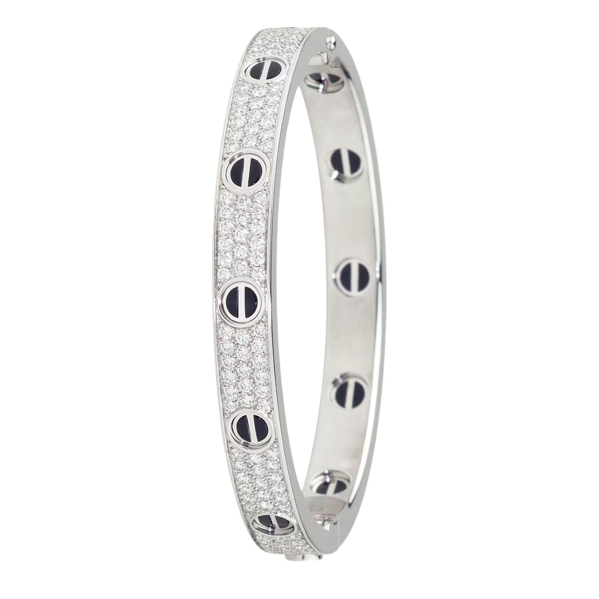 [Angela Jewelry]LOVE BRACELET 6.1MM DIAMOND-PAVED CERAMIC