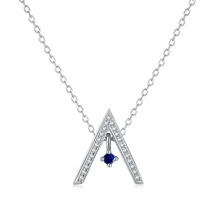 アンジェラジュエリー]輝く「A」シェイプネックレス