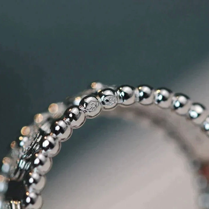 [アンジェラジュエリー]クローバー カレイドスコープ リング 10mm