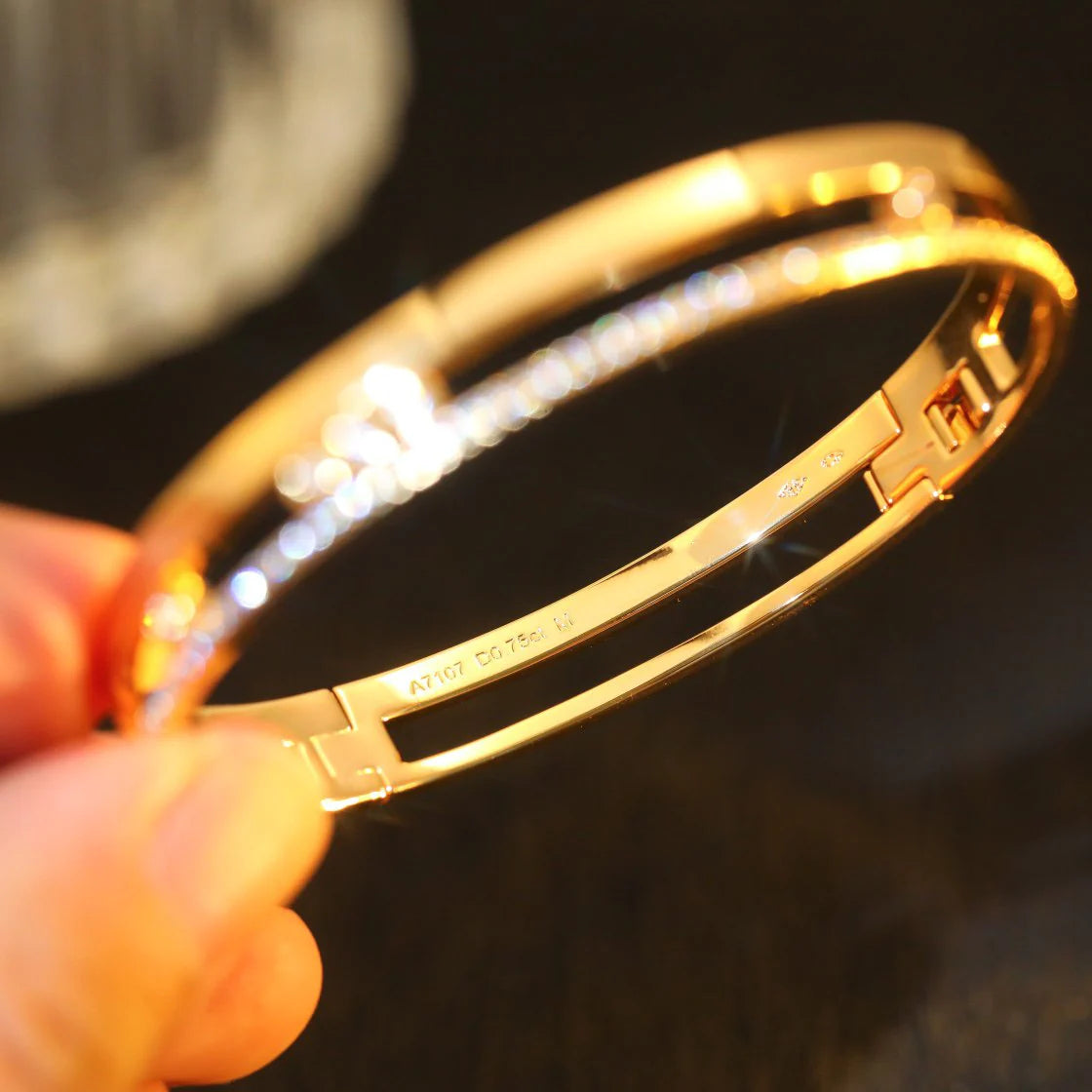 [Angela Jewelry]Move Romane Diamond Bangle Bracelet