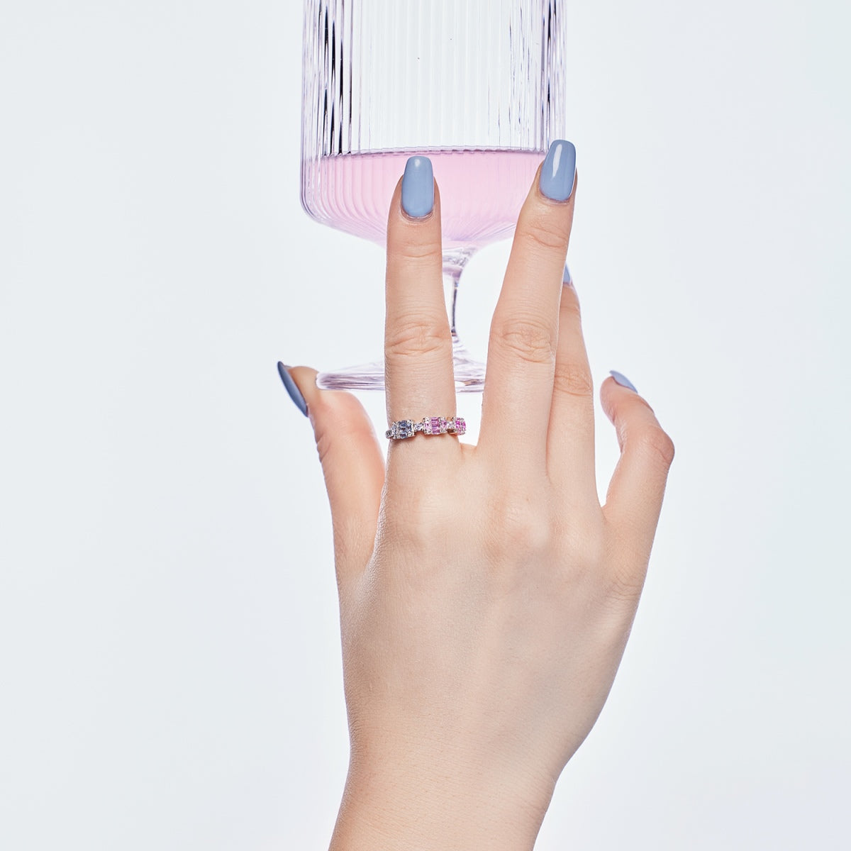 [Angela Jewelry]Unique Colorful Emerald Cut Party Ring