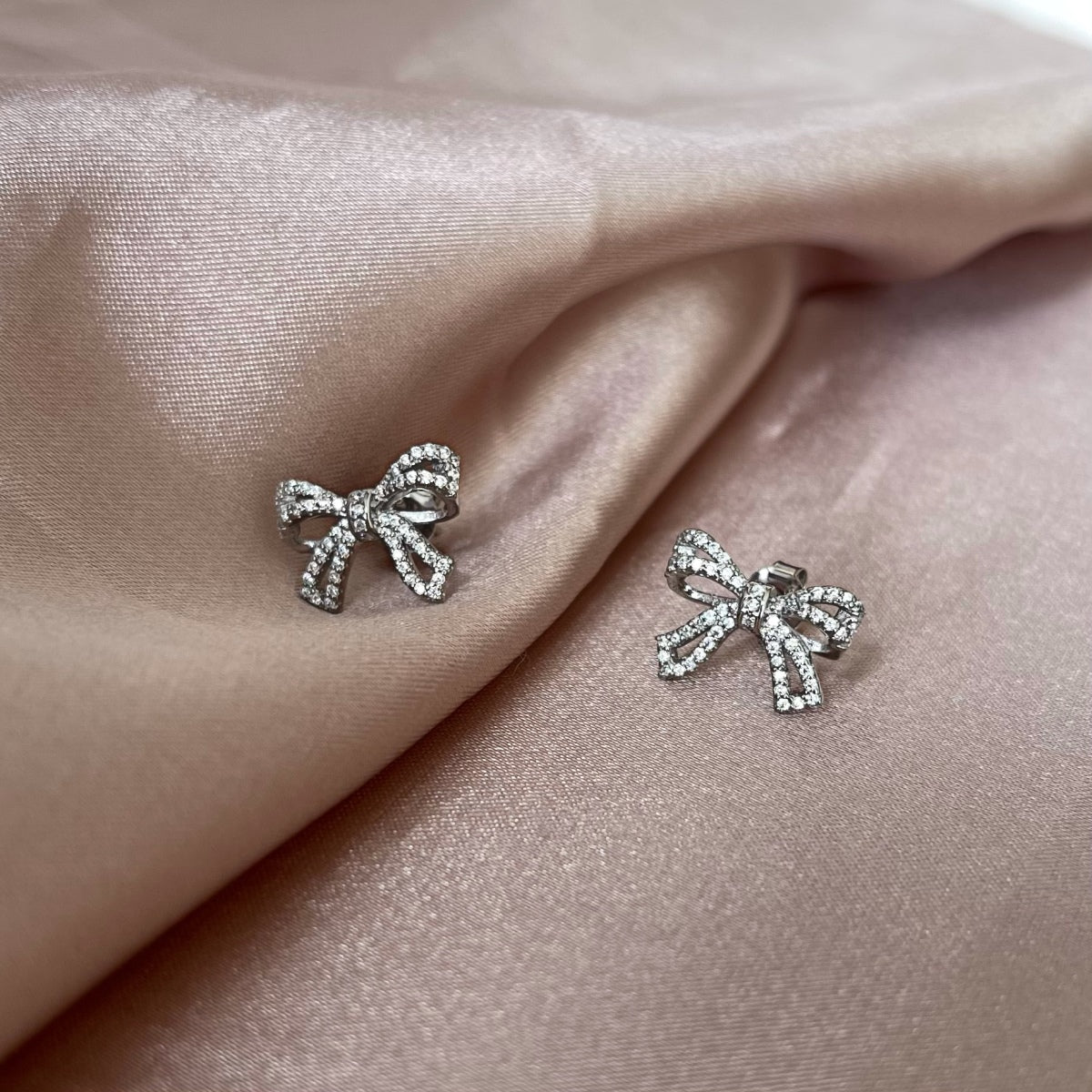 [Angela Jewelry]Dainty Bow Shape Earrings