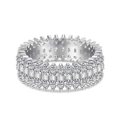 Angela Jewelry]Ornate Colorful Radiant Cut Daily Ring