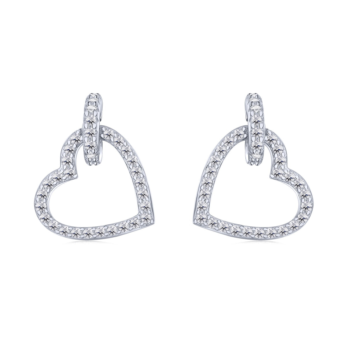 [Angela Jewelry]Dainty Heart Shape Earrings