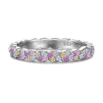 [Angela Jewelry]Dainty Ebullient Round Cut Daily Ring