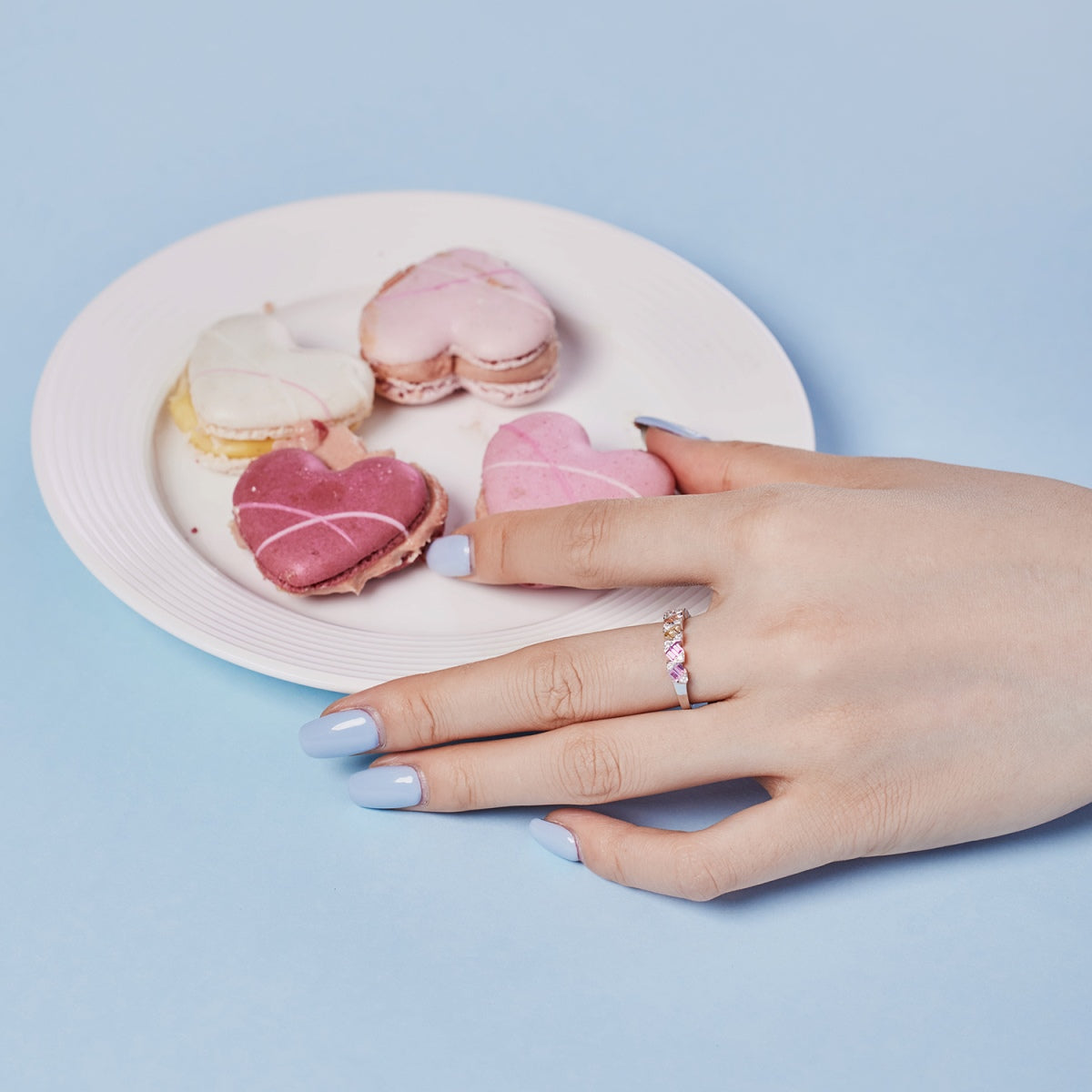 [Angela Jewelry]Delicate Vibrant Emerald Cut Daily Ring
