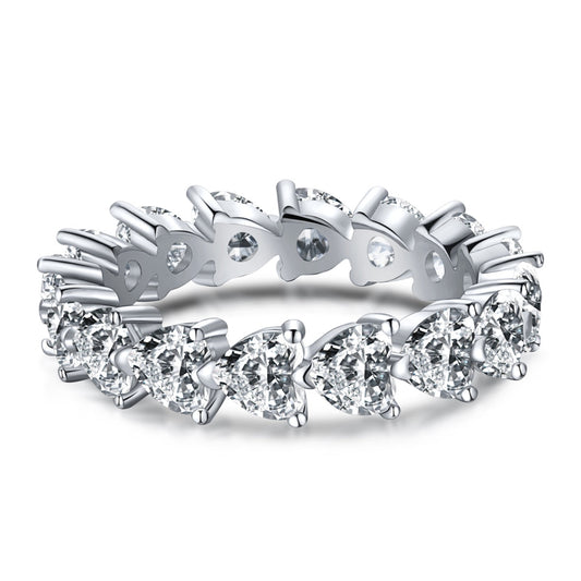 [Angela Jewelry]0.25 Carat Radiant Romance Heart Cut Lover Ring