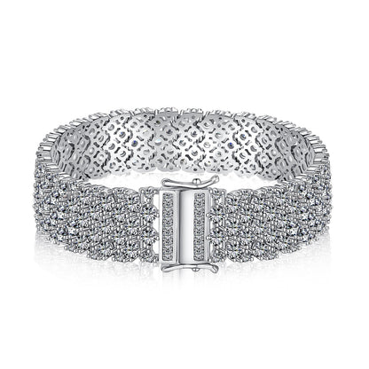 [Angela Jewelry]Ornate Elegant Round Cut Party Bracelet