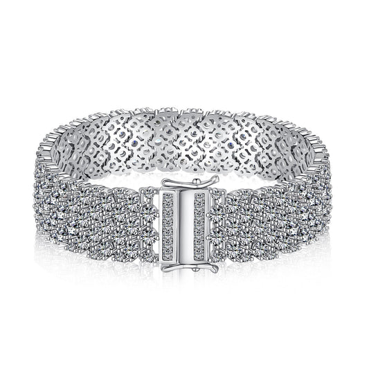 [Angela Jewelry]Ornate Elegant Round Cut Party Bracelet