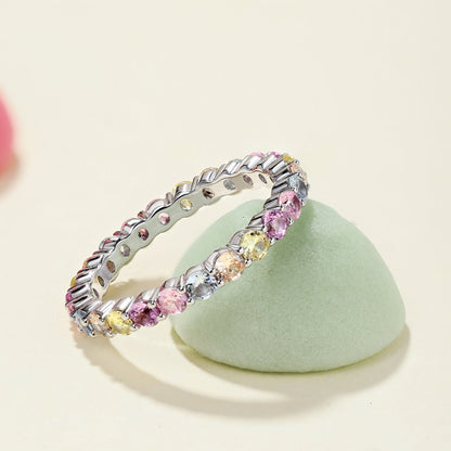 [Angela Jewelry]Dazzling Resplendent Round Cut Party Ring