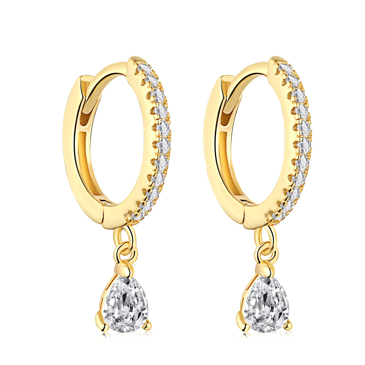 [Angela Jewelry]Luxurious Geometric Drop Earrings