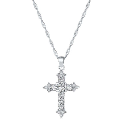 [Angela Jewelry]Delicate Cross Shape Necklace