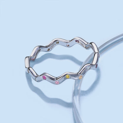 [Angela Jewelry]Ornate Vibrant Round Cut Daily Ring