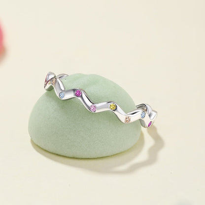 [Angela Jewelry]Ornate Vibrant Round Cut Daily Ring