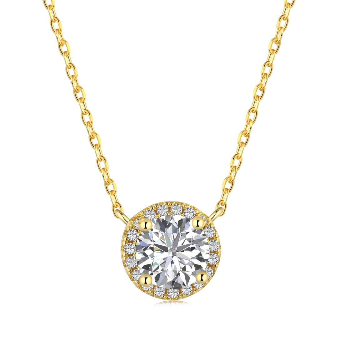 [Angela Jewelry]Luxurious Round Cut Necklace