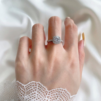 アンジェラジュエリー]輝くラウンドカットの結婚指輪