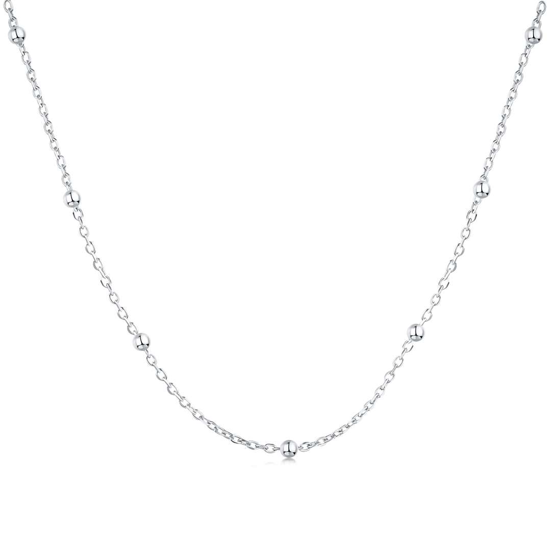 [Angela Jewelry]Small Bead Clavicle Chain Simple Necklace