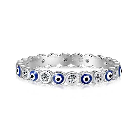 Angela Jewelry]Sparkling Vibrant Round Shape Daily Ring