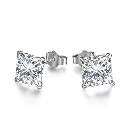 [Angela Jewelry]Ornate Square Shape Earrings