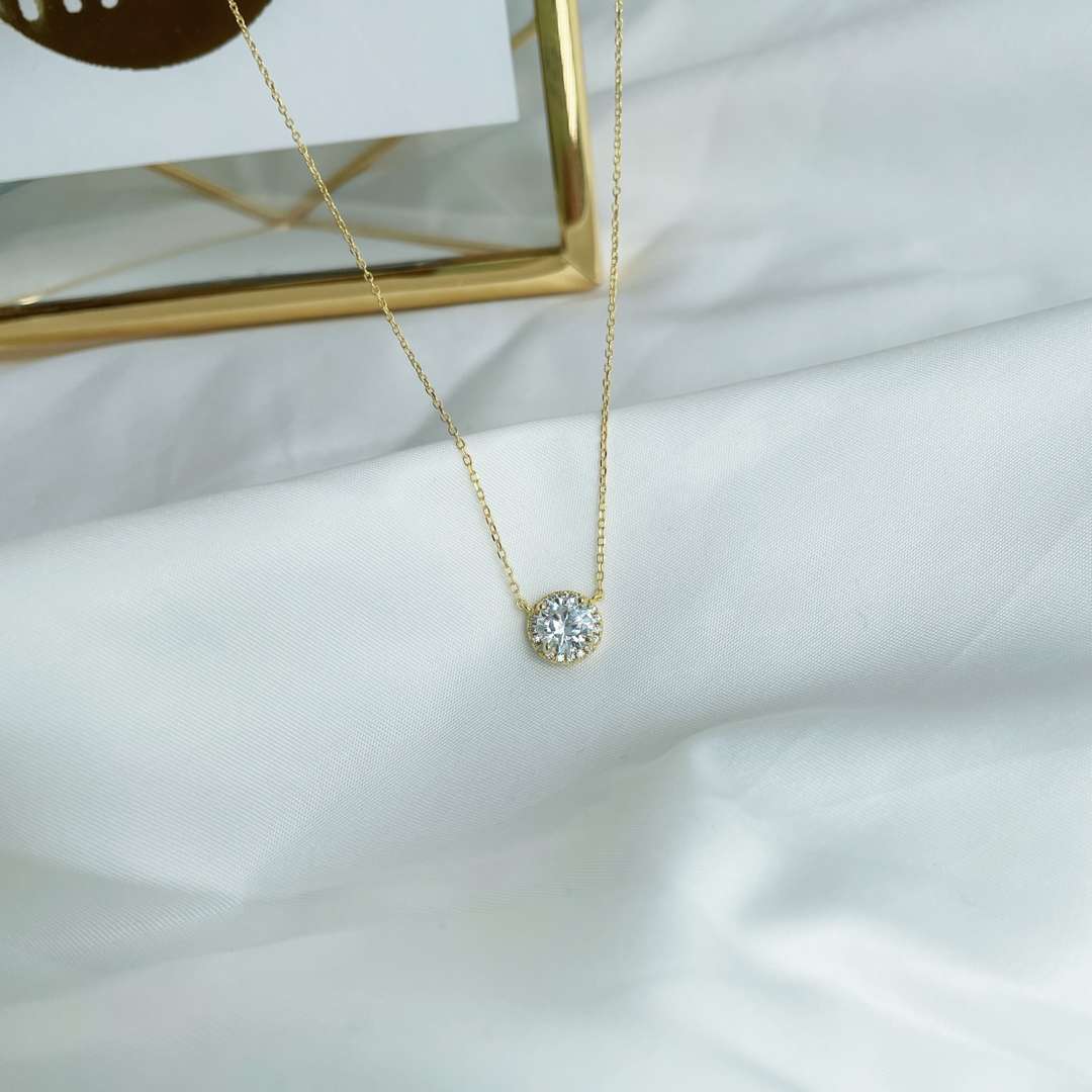 Angela Jewelry]Luxurious Round Cut Necklace