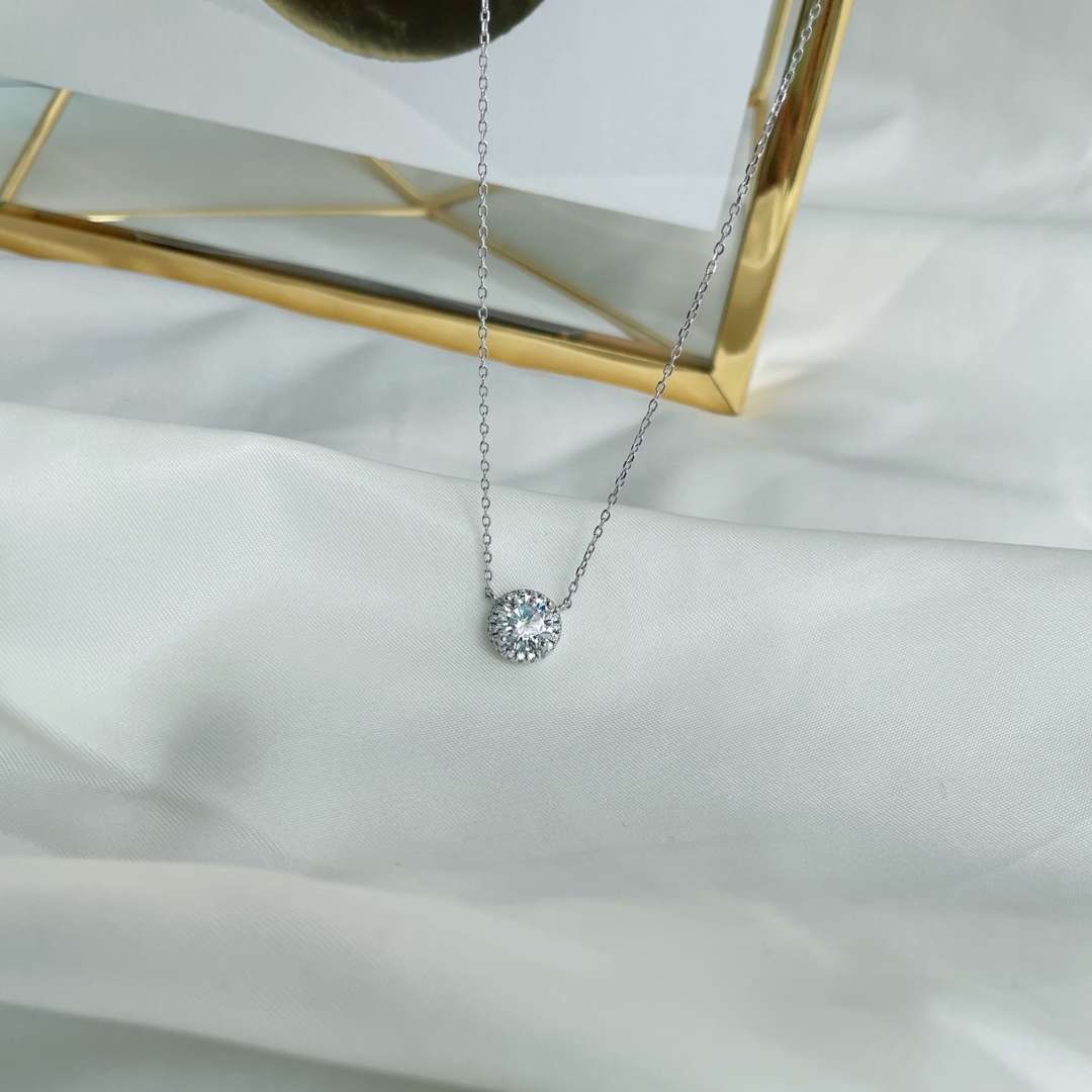 [Angela Jewelry]Luxurious Round Cut Necklace
