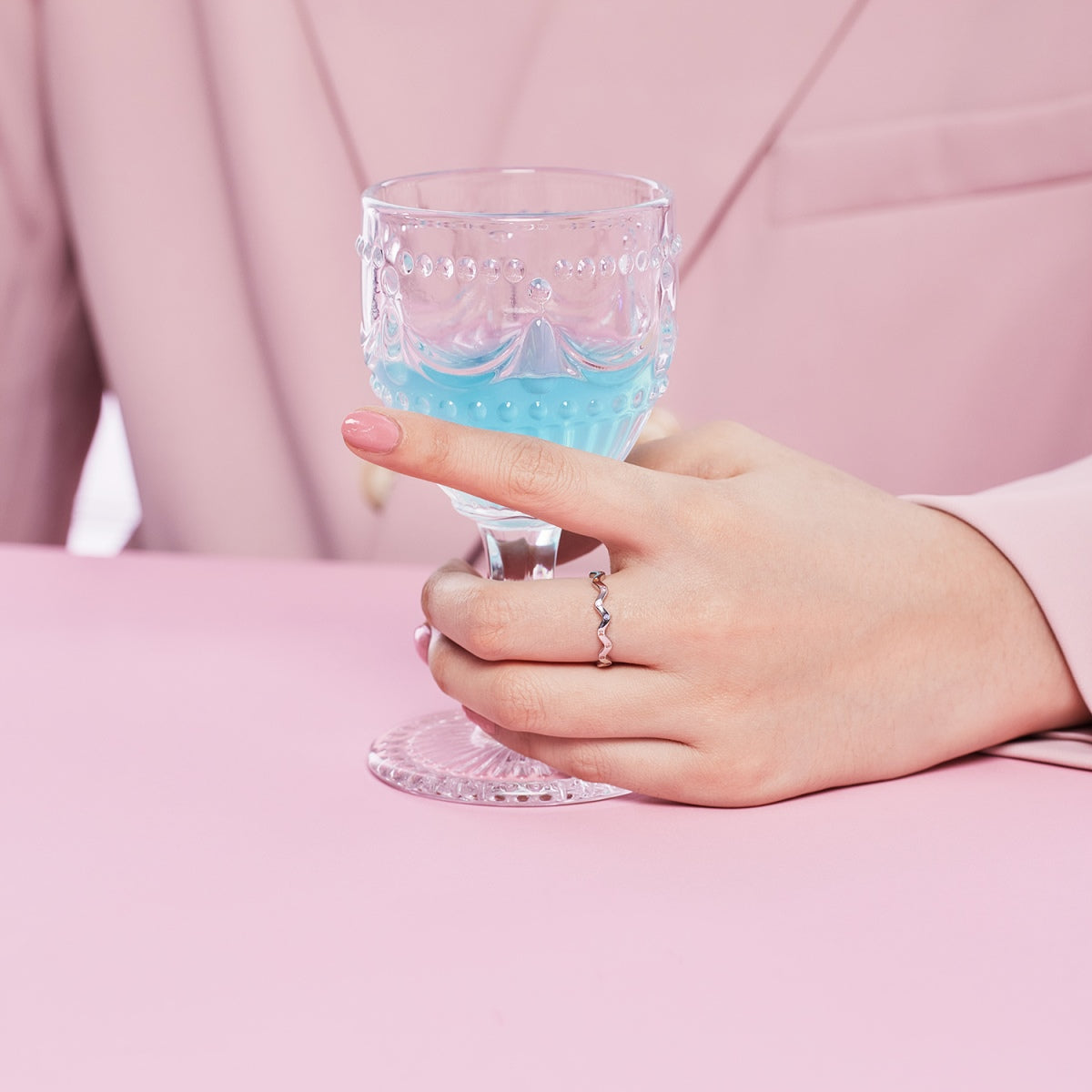 [Angela Jewelry]Ornate Vibrant Round Cut Daily Ring