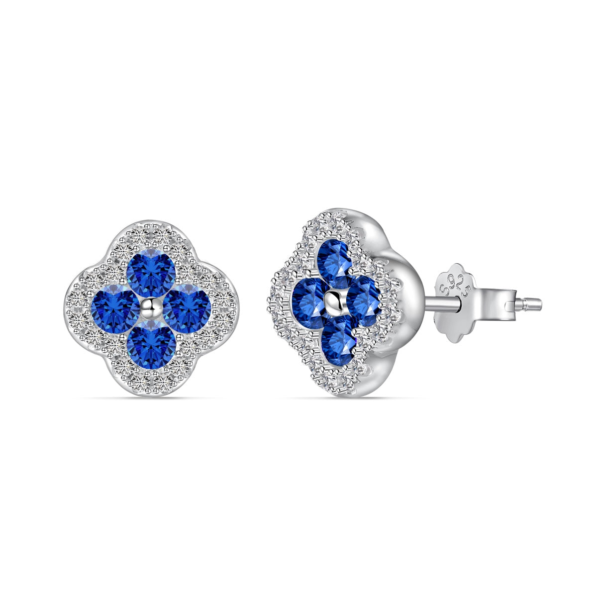 [Angela Jewelry]Four-Leaf Clover Flower Shaped Earrings