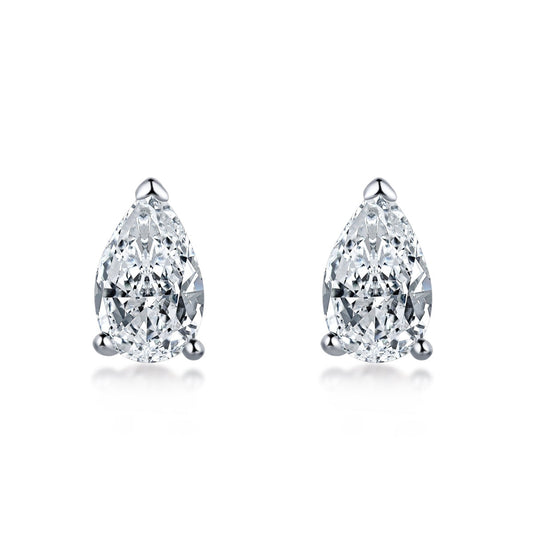 Angela Jewelry]Ornate Water Drop Shape Earrings