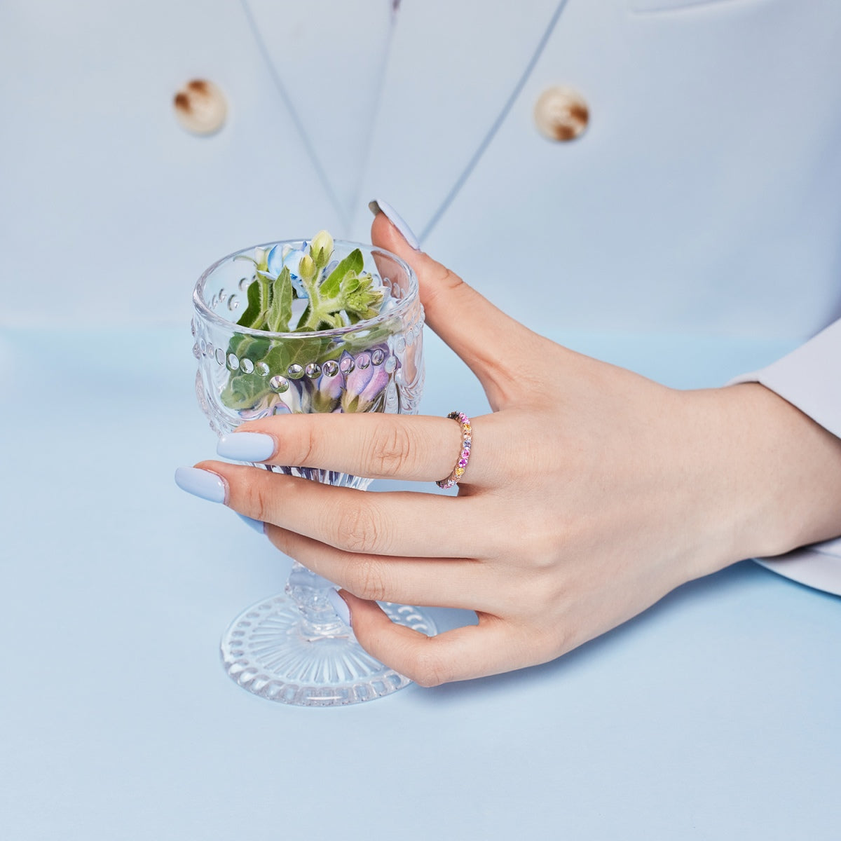 [Angela Jewelry]Dazzling Resplendent Round Cut Party Ring